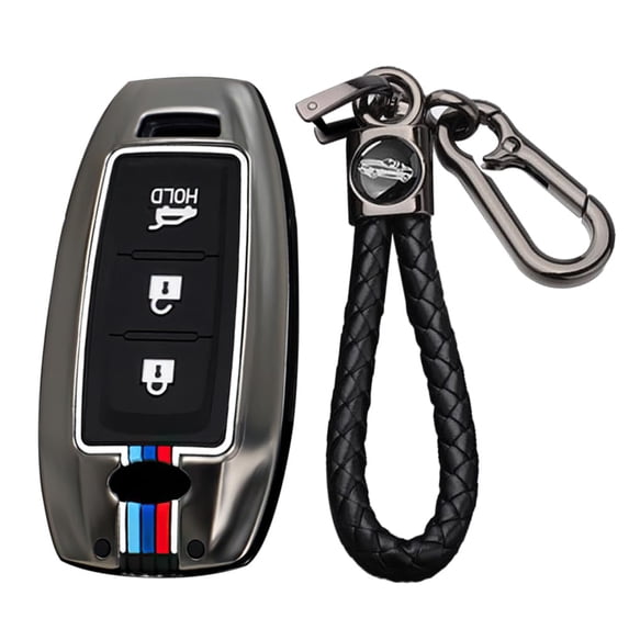 Key Case Cover Fit for Infiniti QX60 QX50 Key fob Keychain Key Housing Key Accessories Protector 3 Button Case Holder Protector Metal Keychain
