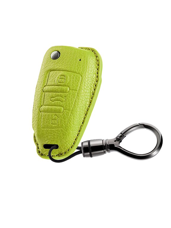 Key Case Cover Protector Fit for Audi Flip Car Remote Key Fob Cover for Audi A1 A3 A4 A6 S3 S4 RS4 S6 RS6 Q3 Q5 Q7 Keychain