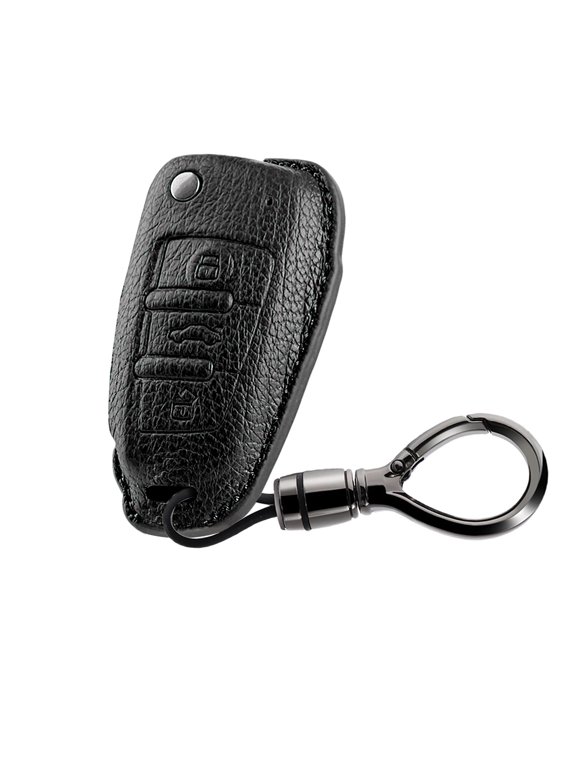 Key Case Cover Protector Fit for Audi Flip Car Remote Key Fob Cover for Audi A1 A3 A4 A6 S3 S4 RS4 S6 RS6 Q3 Q5 Q7 Keychain