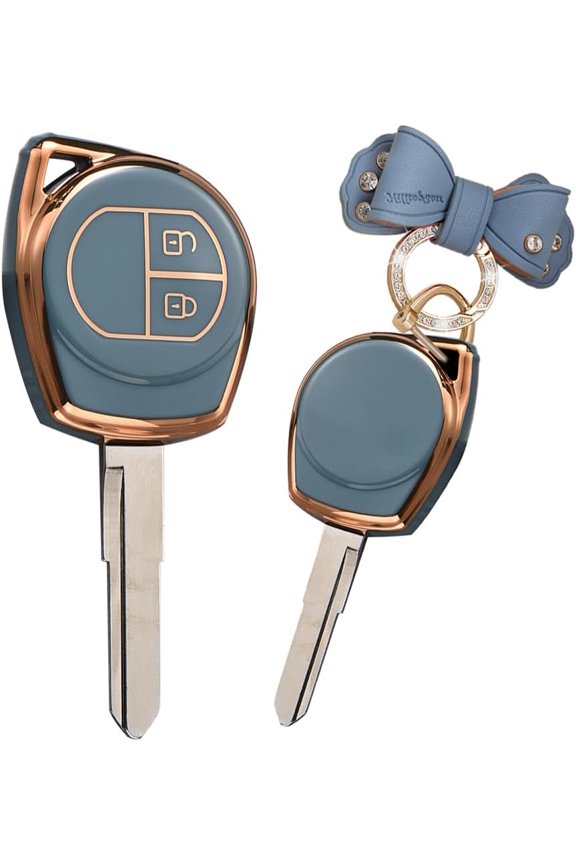 Key Case Fit for Suzuki Vitara Swift Soft TPU Key Fob Keychain Key Shell Box Accessories Protector 2 button