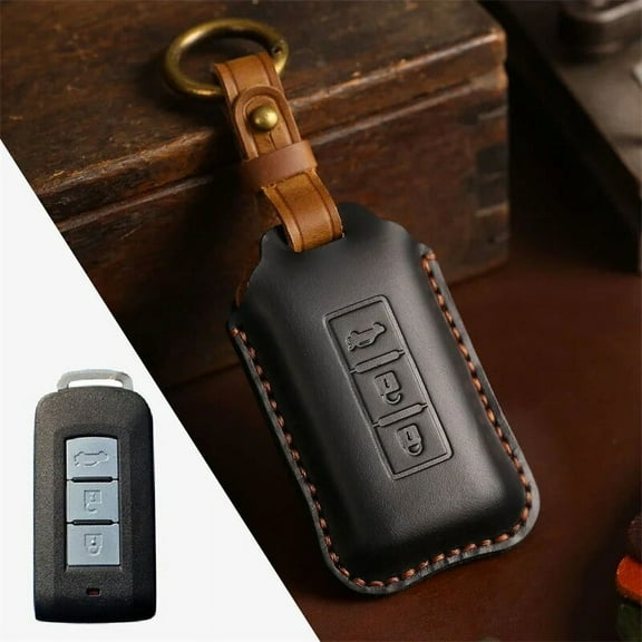 Key Case Fob Shell Cover For Mitsubishi L200 ASX Outlander Eclipse Cross Pajero Sport Lancer Accessories Car-Styling Keychain