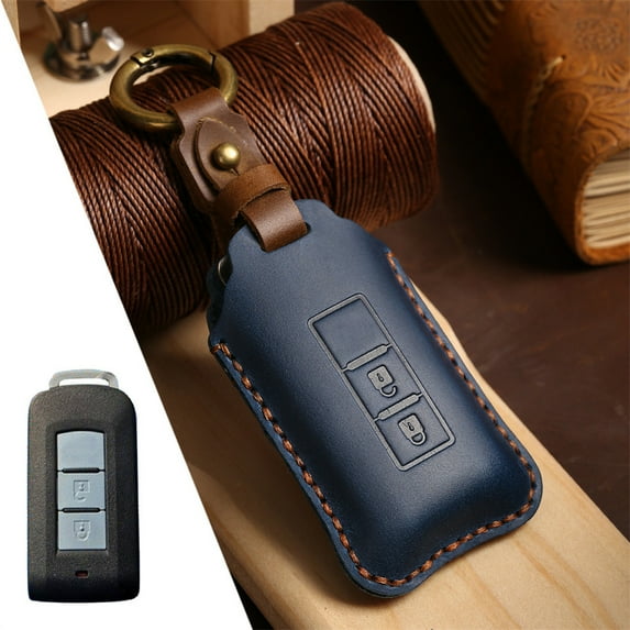 Key Case Fob Shell Cover For Mitsubishi L200 ASX Outlander Eclipse Cross Pajero Sport Lancer Accessories Car-Styling Keychain