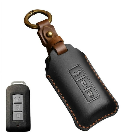 Key Case Fob Shell Cover For Mitsubishi L200 ASX Outlander Eclipse Cross Pajero Sport Lancer Accessories Car-Styling Keychain