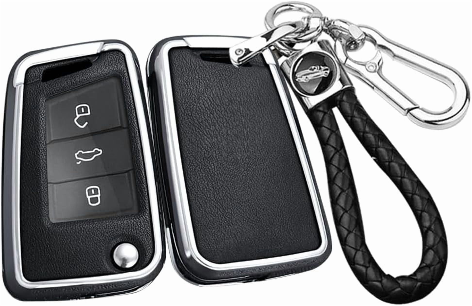 Key Case Holder Protector Keychain for VW Tiguan Atlas Golf GTI Jetta ...