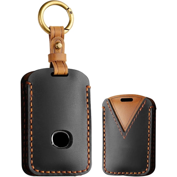 Key Case Holder Protector with Keychain for 2019-2022 Mazda 3 Sedan Hatchback 2020-2022 CX-5 CX-30 CX-9 Leather Fob Cover