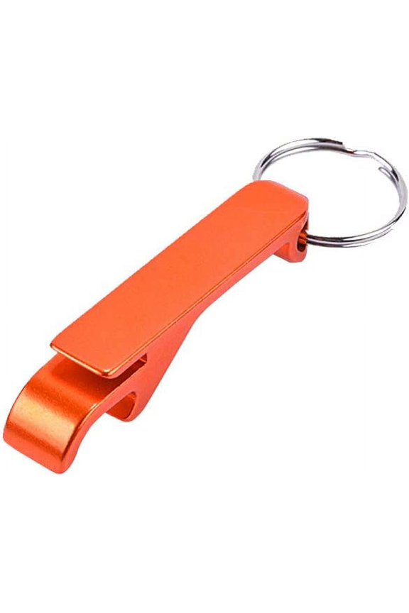 Key Chain Beer Bottle Opener Pocket Metal Metal Split Tool Keychain Bulk Kitchen Bar Tool Accessaries with Claw Bar (Orange)