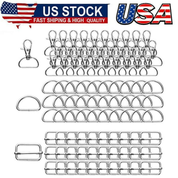 Key Chain Carabiner D Ring,Metal D Rings 25mm,Snap Hook for Bags,Bag Accessories