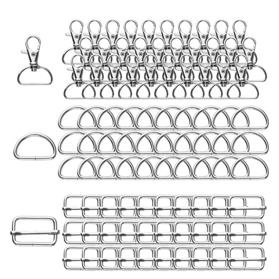 Key Chain Clip Hook, D Ring Clip Keychain Lanyard Swivel Snap Hooks Clip on Key