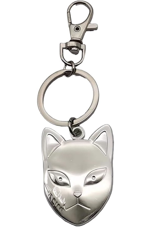 Key Chain - Demon Slayer - Sabito Warding Mask 3D Metal Keychain