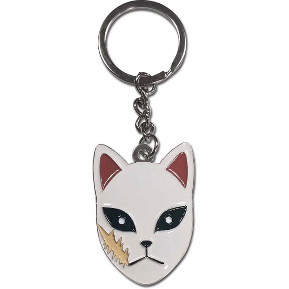 Key Chain - Demon Slayer - Sabito Warding Mask Enamel Metal Keychain