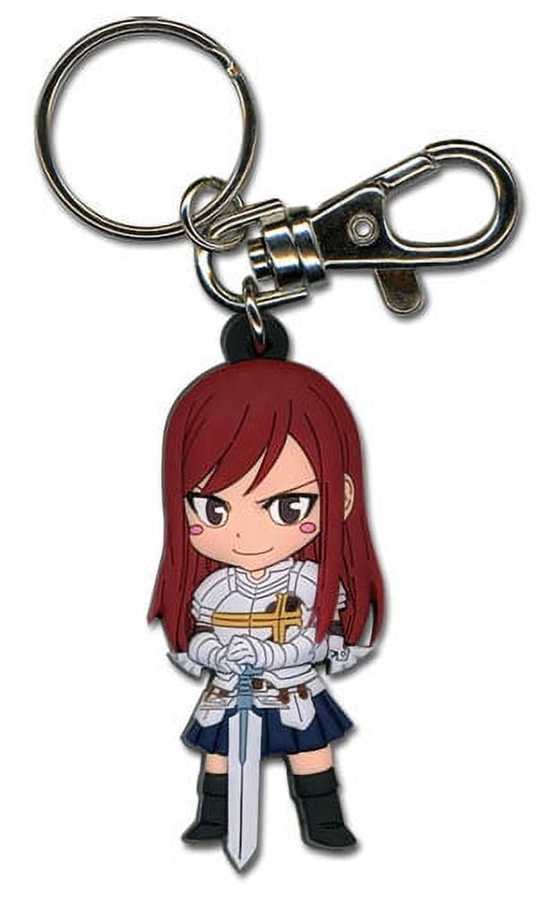 Key Chain - Fairy Tail - New SD Chibi Erza Sword Pose Toys Anime