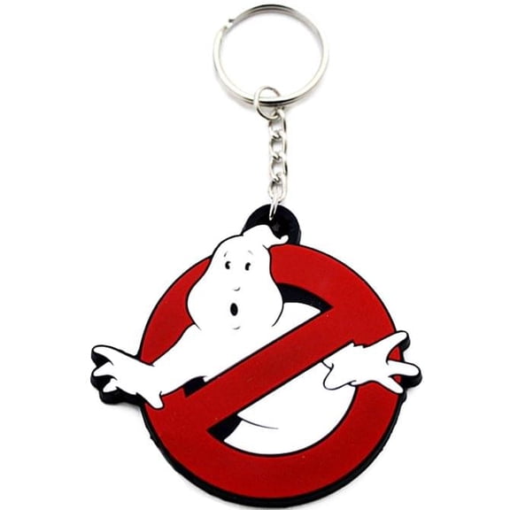 Ghostbusters Logo Rubber Keychain Accessory