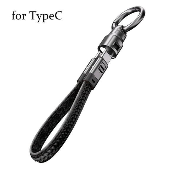 Key Chain Keyring USB Charger Portable Data Cable For TypeC Charging 240W
