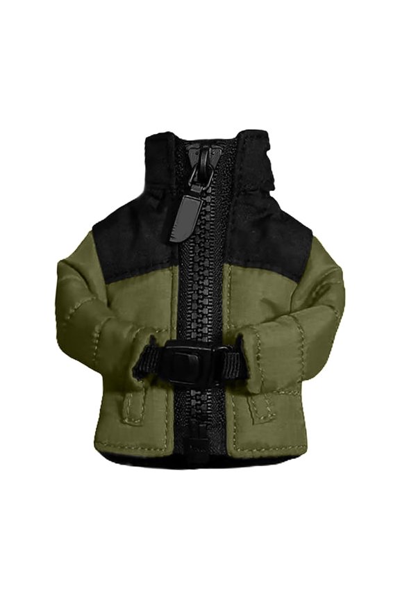 Key Chain Mini Down Coat Toy Mini Down Jacket Keychain Cool Leather Mini Jacket Keychain With Zipper Key Jacket Hanging Keychain Gifts