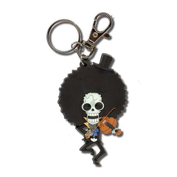 Key Chain - One Piece - New Brooke Chibi PVC Keychain Anime Licensed ge4766