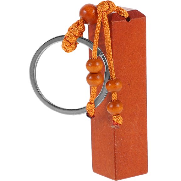 MERRYHAPY 10Pcs Wood Key Rings Multi Color Unfinished Blanks for Unique DIY Craft Creations