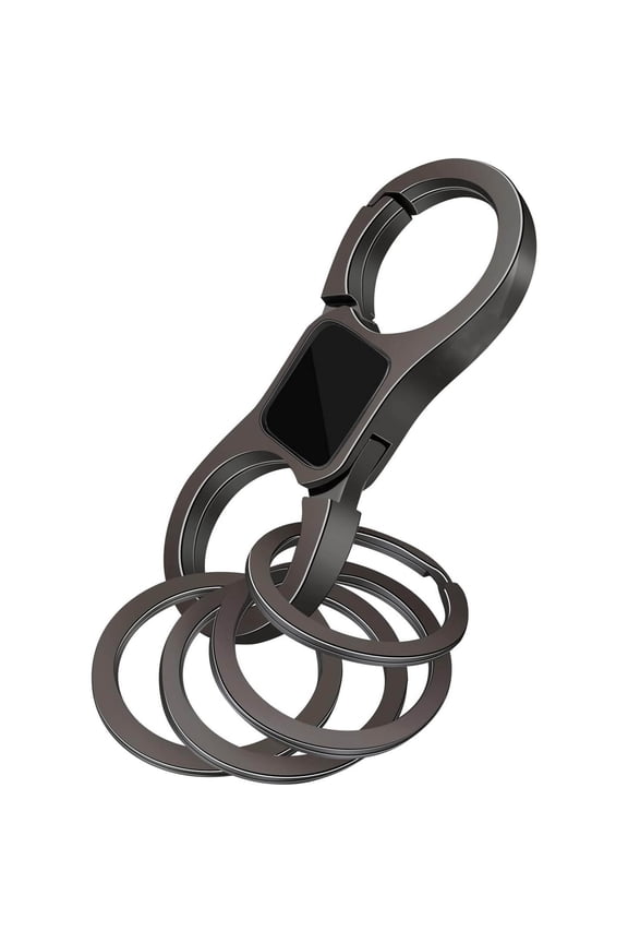 Key Chain Quick Release Spring with Key Rings Heavy Duty Car Keychain Organizer