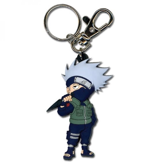 Key Chain - - SD Chibi Kakashi Kunai Ready PVC New ge36695