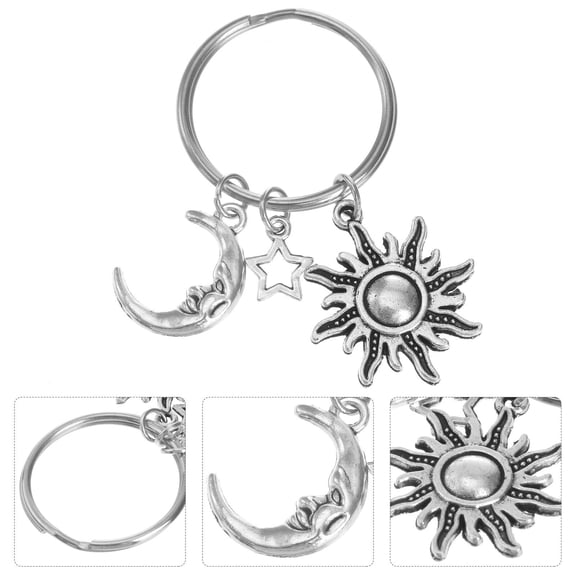 UEETEK celestial keyring Key Holder cate Stainless Steel 1Pcs Organize Keys Friends Daily Use