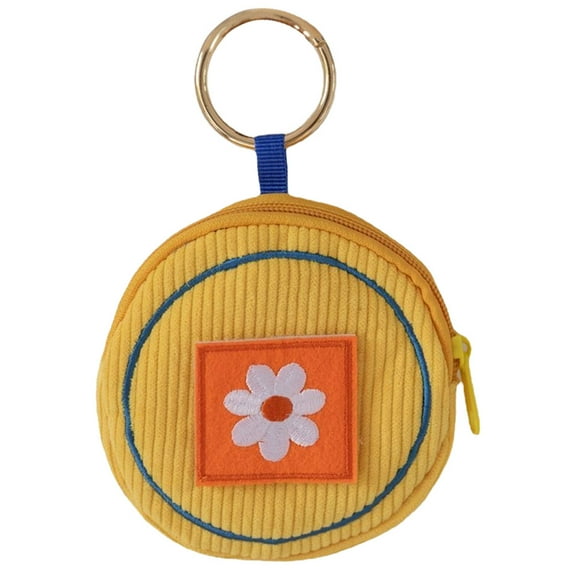 YEAHIBABY Small Chain Wallet Yellow 1Set Portable Mini Travel Purse