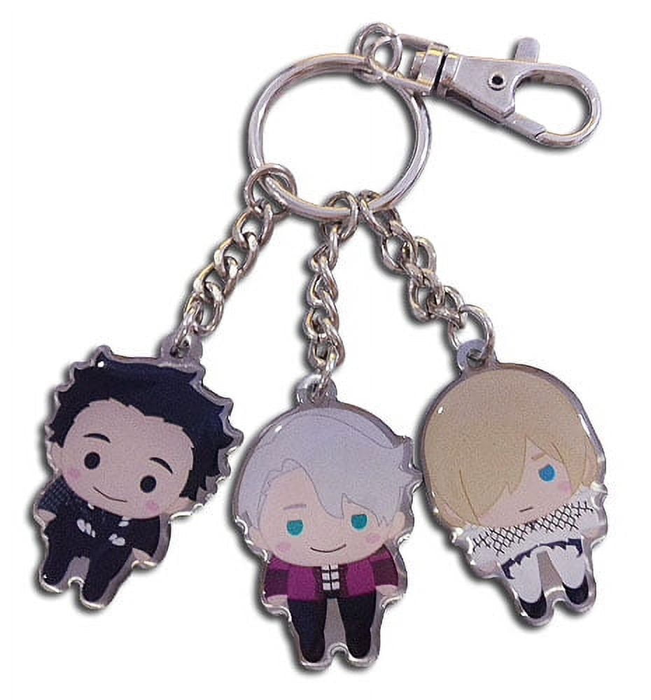 Key Chain Yuri!!! On Ice SD Yurio, Yuri Victor Pinched Metal