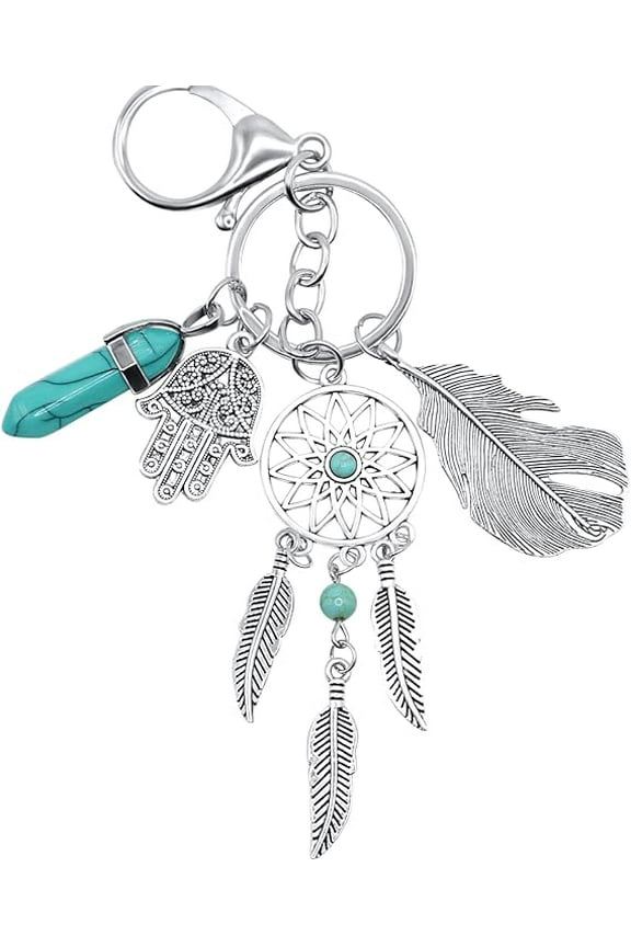 Key Chains for Car Keys, Cute Keychain, Unique National Style Metal Key Chain with A Snap Hook can Use as A Fun Decorative Piece by Clipping It on Your Handbag