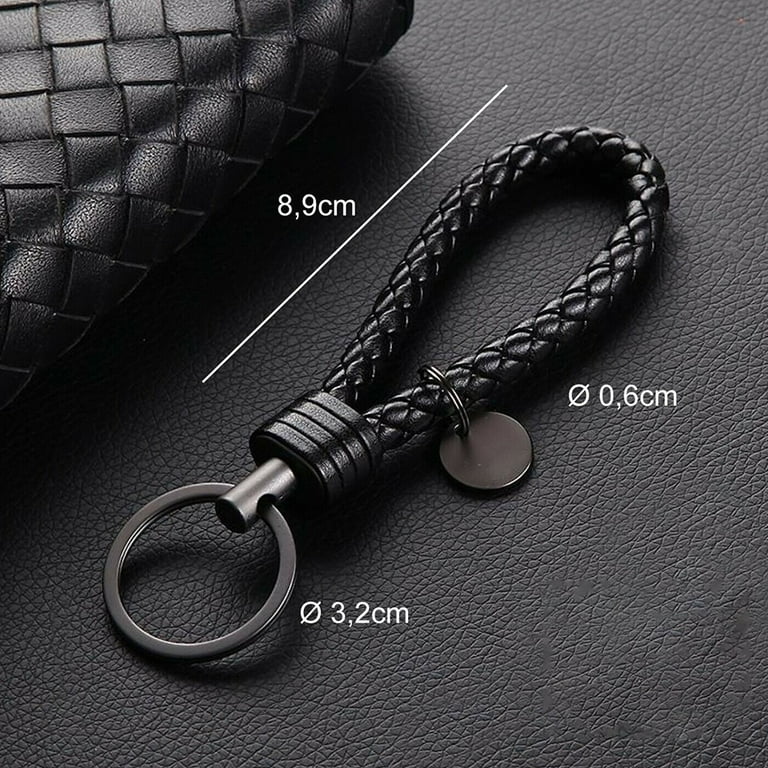 Dreamhall Handwoven Leather Keychain, Lightweight Key Ring