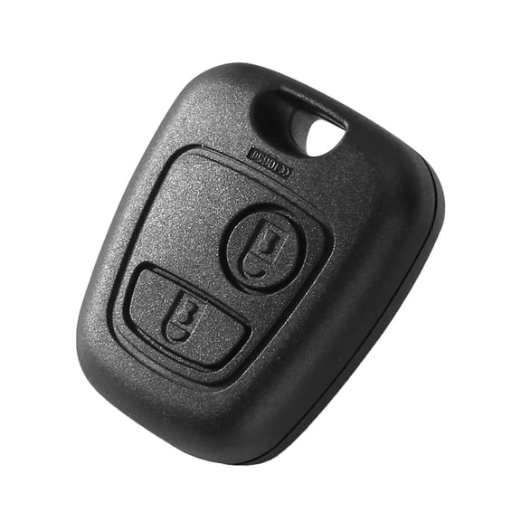 Key Cover Case 2 Button Plastic Cover Easy Installation Key Shell for 206 307 Comfortable Grip Black