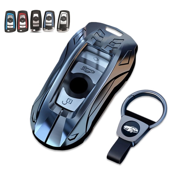 Key Cover Case, Zinc Alloy Key Fob Shell Compatible for BMW X1 X3 X4 X5 X6 1 2 4 5 6 7 M3 M5 M6 GT3 GT5 G30
