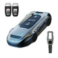 thumbnail image 1 of Key Cover Case, Zinc Alloy Metal Smart Key Fob Case Protector Shell Compatible with Audi R8 Q5 Q7 S3 S4 S5 S6 S7 S8 SQ5 RS5 RS7 A4 A5 A6 A7 A8, 1 of 9