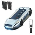 thumbnail image 1 of Key Cover Case, Zinc Alloy Metal Smart Key Fob Case Protector Shell Compatible with Lexus ES350 ES300h UX200 LS500 LS500H LC500 LC500h, 1 of 9