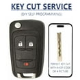 thumbnail image 1 of Key Cut + Flip Key for Chevrolet 2010 - 2017 Oht01060512, 1 of 8