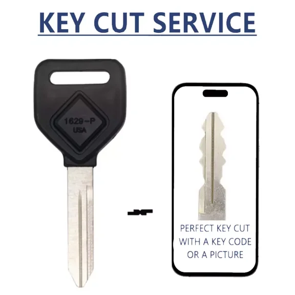 Key Cut + ILCO 1629-P Key Blank Fits Freightliner & International Trucks