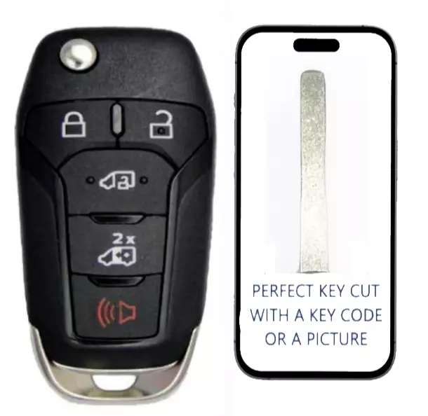 Extra-Partss Remote Car Key Fob Replacement for Ford N5F