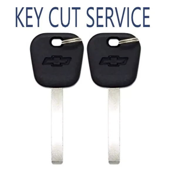 Key Cut Service 2 + Chevrolet B119 2010-2019 46e Chip Transponder Key