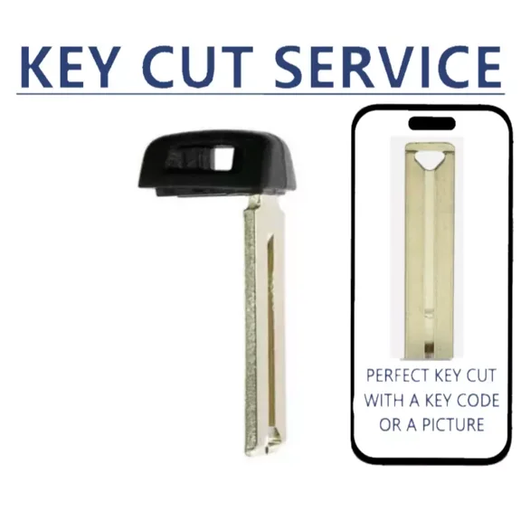 Key Cut Service 2012-2021 Toyota / Emergency Key Blade 80K / TOY51 / 69515-33100