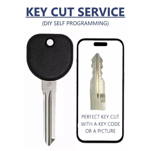Key Cut Service + B111 Pt Chevrolet Chipped Key