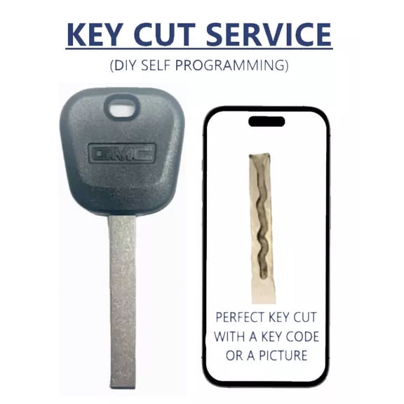 Key Cut Service + B119 Gmc 2010 - 2019 46e Chip Program Yourself