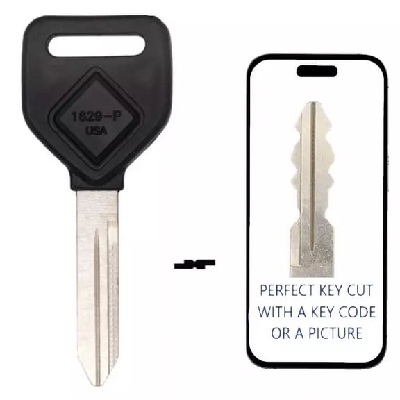Key Cut Service + ILCO 1629-P Key Blank Fits Freightliner & International Trucks