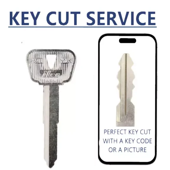 Key Cut Service + Ilco - YM63 / Yamaha Motorcycle Key Blank YH35RBP