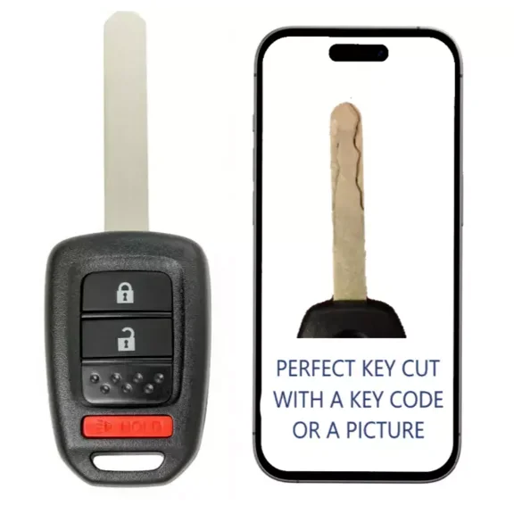 Key Cut Service Remote Key for 2015 - 2019 Honda Fit Crosstour CR-V MLBHLIK6-1T