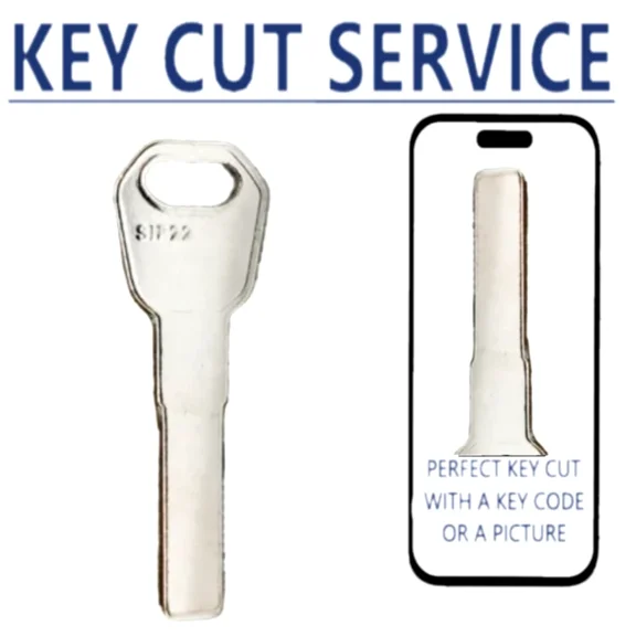Key Cut Service + SIP22 Ferrari Maserati Dodge Fiat Jeep HS Test Blade Key
