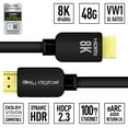 thumbnail image 1 of Key Digital 10ft (3m) 8K 48Gbps Ultra High Speed HDMI Cable Dynamic HDR, Dolby® Vision, Black KD-Pro8K10BX, 1 of 5