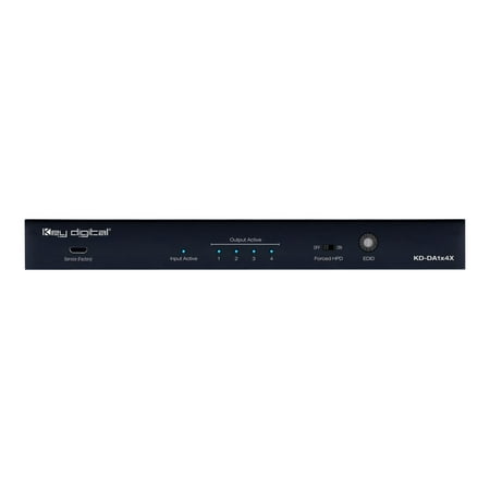 Key Digital - HDMI Distribution Amplifier - Black