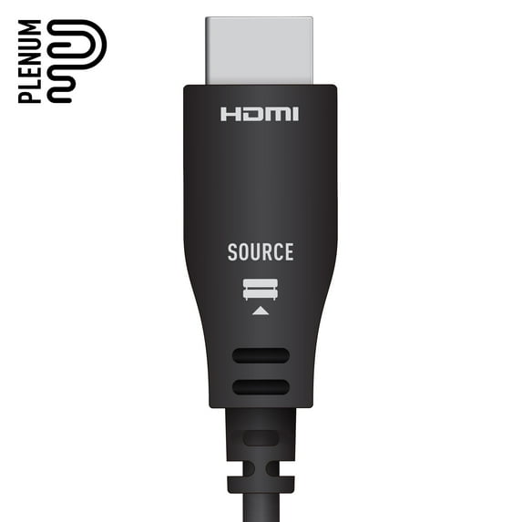 Key Digital 328FT (100M) 4K@60Hz/444/18G - Plenum Active Optical HDMI Cable, CMP/FT6 UL Rated KD-AOCH328P, Black