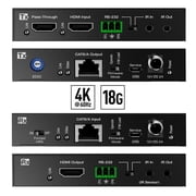 Key Digital HDMI over 70m CAT6 Extender Set with Power over CAT, HDMI Pass Thru, IR, RS-232 KD-X444LP