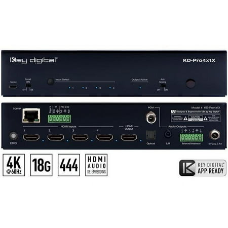 Key Digital - HDMI Switcher - Black