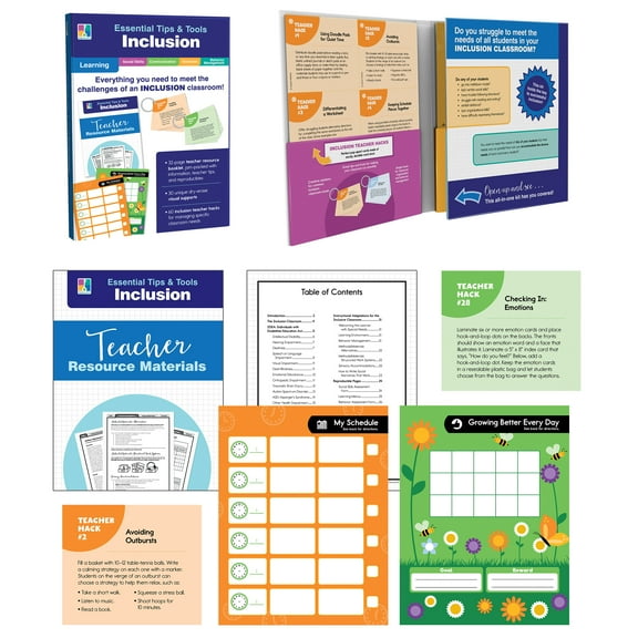 Key Education Essential Tips & Tools: Inclusion Book Set (91 pieces) Grade PK-8