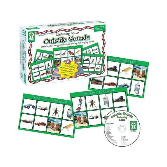 Key Education Listening Lotto: Outside Sounds Board Game, Grade Pk-1