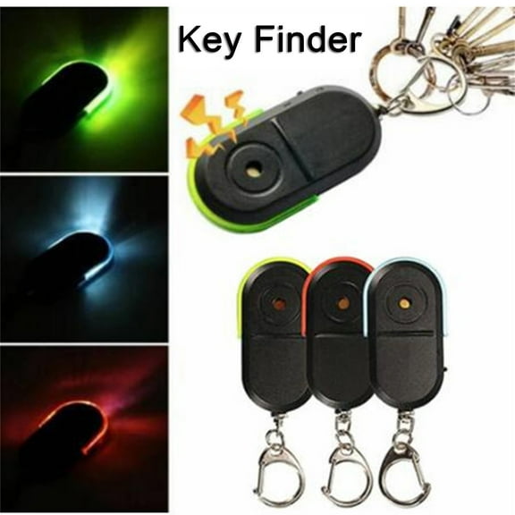 Key Finder under $5! Yannianjz Key Finder Keychain, Sound Activated Key Locator with LED Light, Whistle Control Key Finder for Keys and Items, Remote Key Tracker with Torch